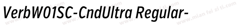 VerbW01SC-CndUltra Regular字体转换